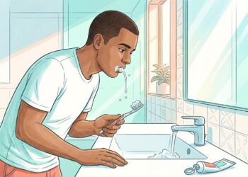 A saliva não deve ser usada para gargarejar, uma prática simples que fortalece os dentes