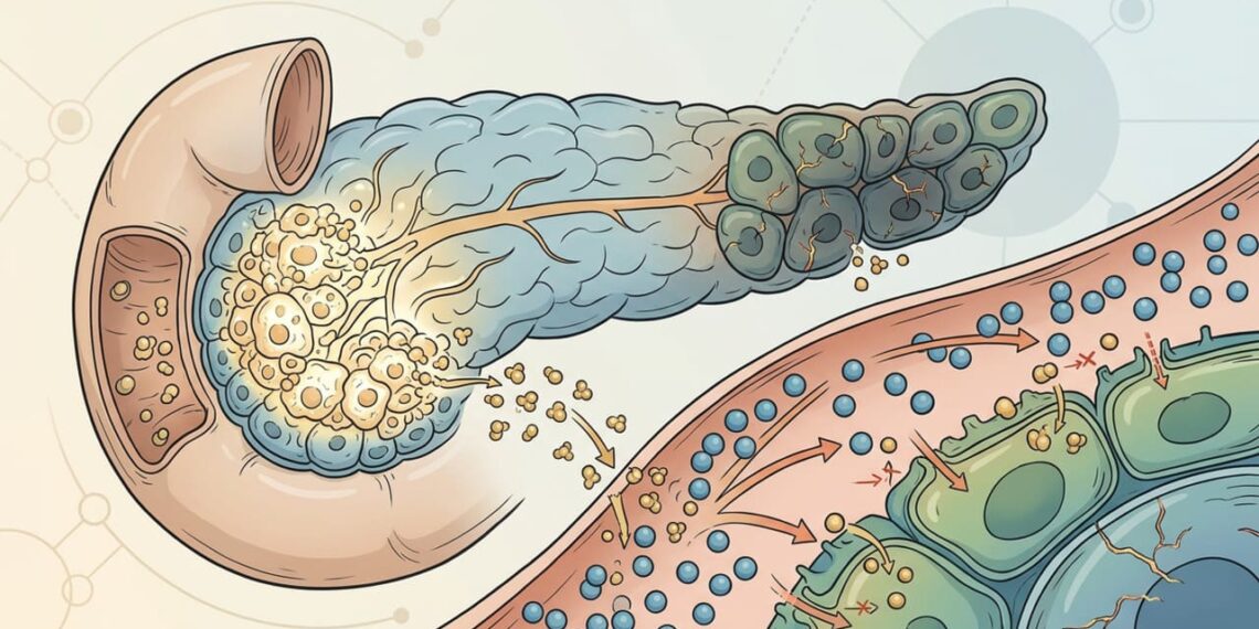 Como a pré-diabetes compromete o pâncreas ao longo do tempo e como ela difere do diabetes tipo 2
