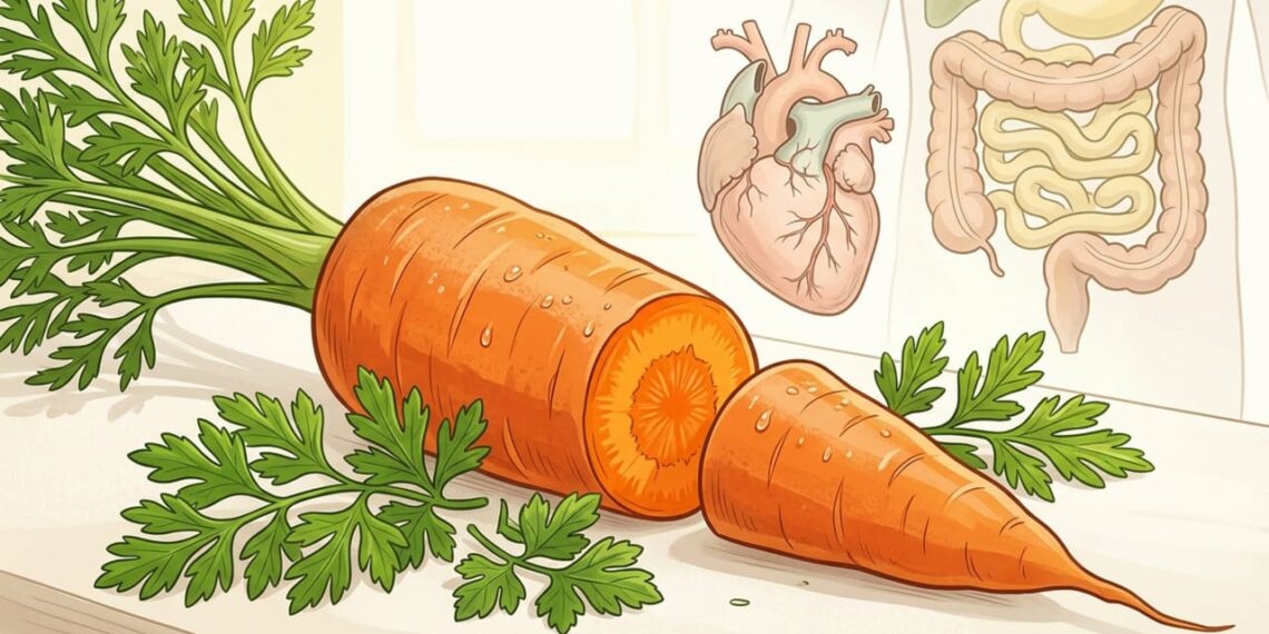 O que a cenoura crua faz ao intestino e aos níveis de colesterol