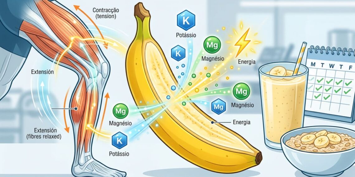 Os benefícios da banana para a energia muscular e a prevenção de cãibras em adultos mais velhos