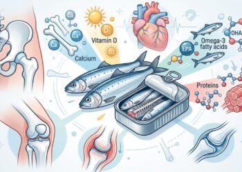 Os benefícios da sardinha para a saúde óssea e a redução de inflamação em adultos mais velhos