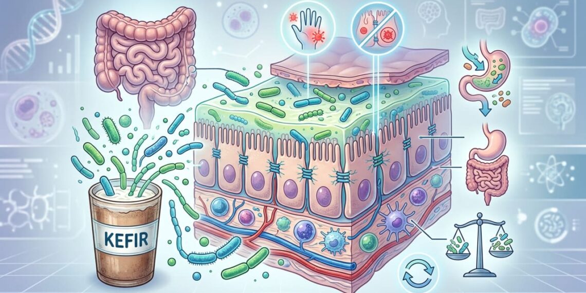 O que acontece com a parede do seu intestino quando você consome kefir rico em probióticos todos os dias