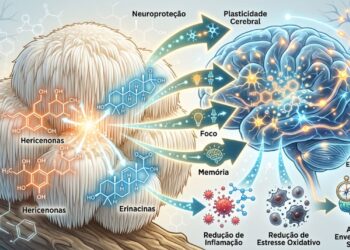 O que o uso regular do cogumelo Juba de Leão faz ao cérebro e à preservação da memória com o passar dos anos