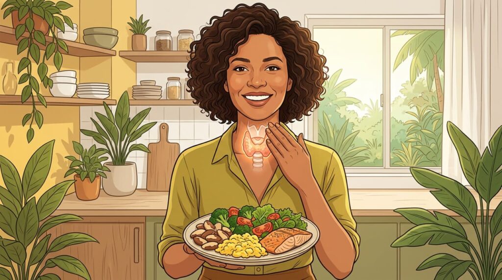 Hábitos diários para uma tireoide saudável que vão além de consumir iodo