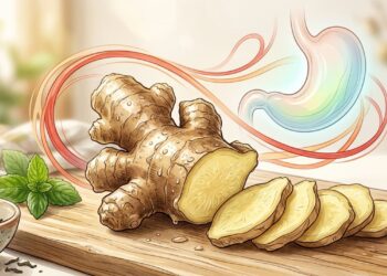 O que o gengibre cru faz à circulação sanguínea e ao estômago