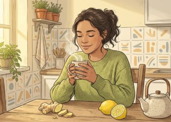 Chá de gengibre como anti-inflamatório natural para o intestino e regulador da digestão