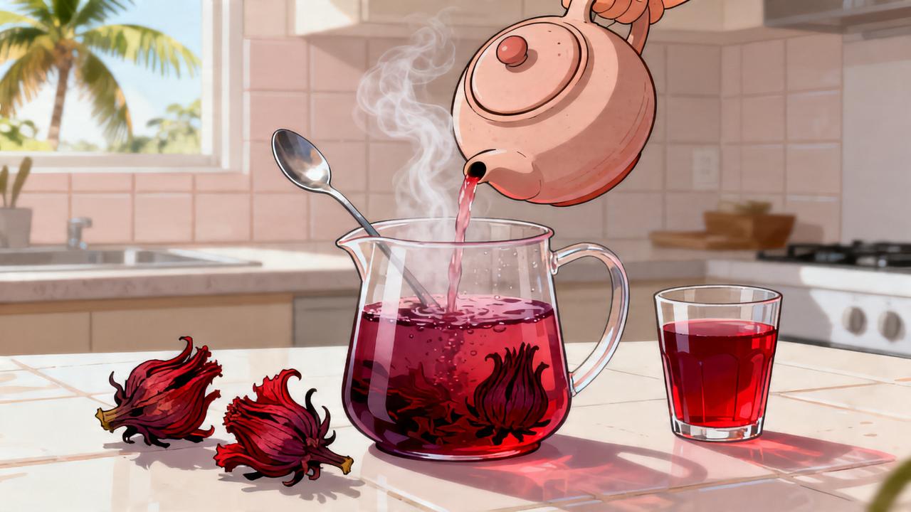 Preparo moderado do hibisco ajuda no consumo regular sem exageros.