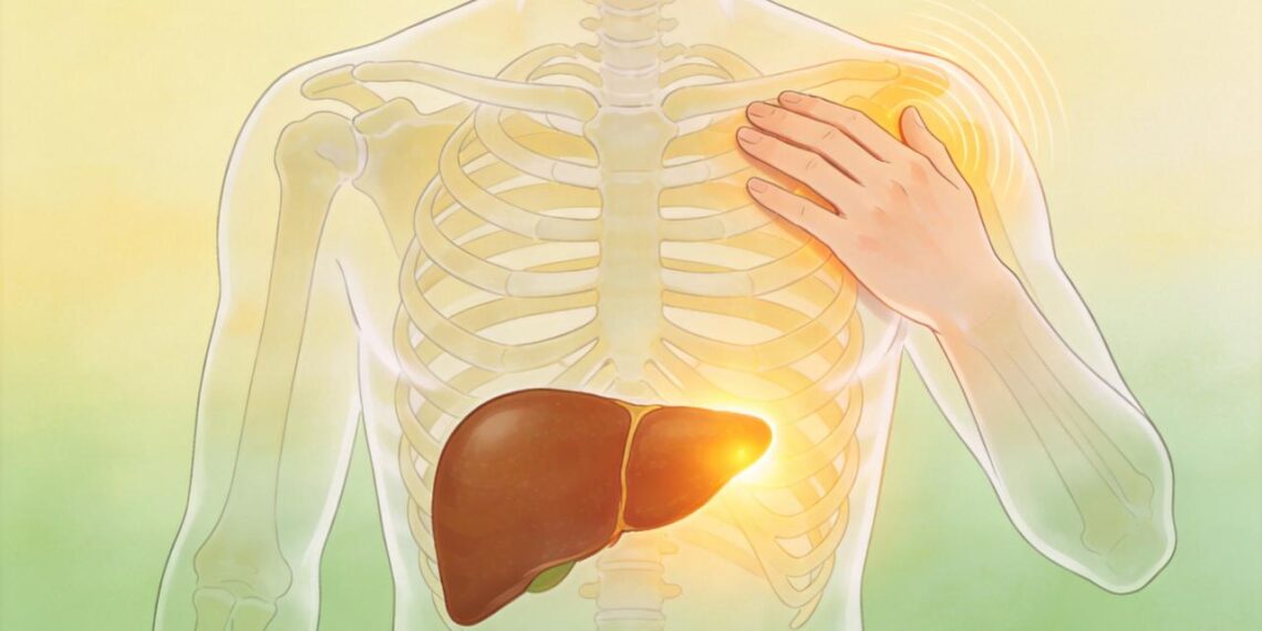Onde exatamente dói quando o fígado está sobrecarregado