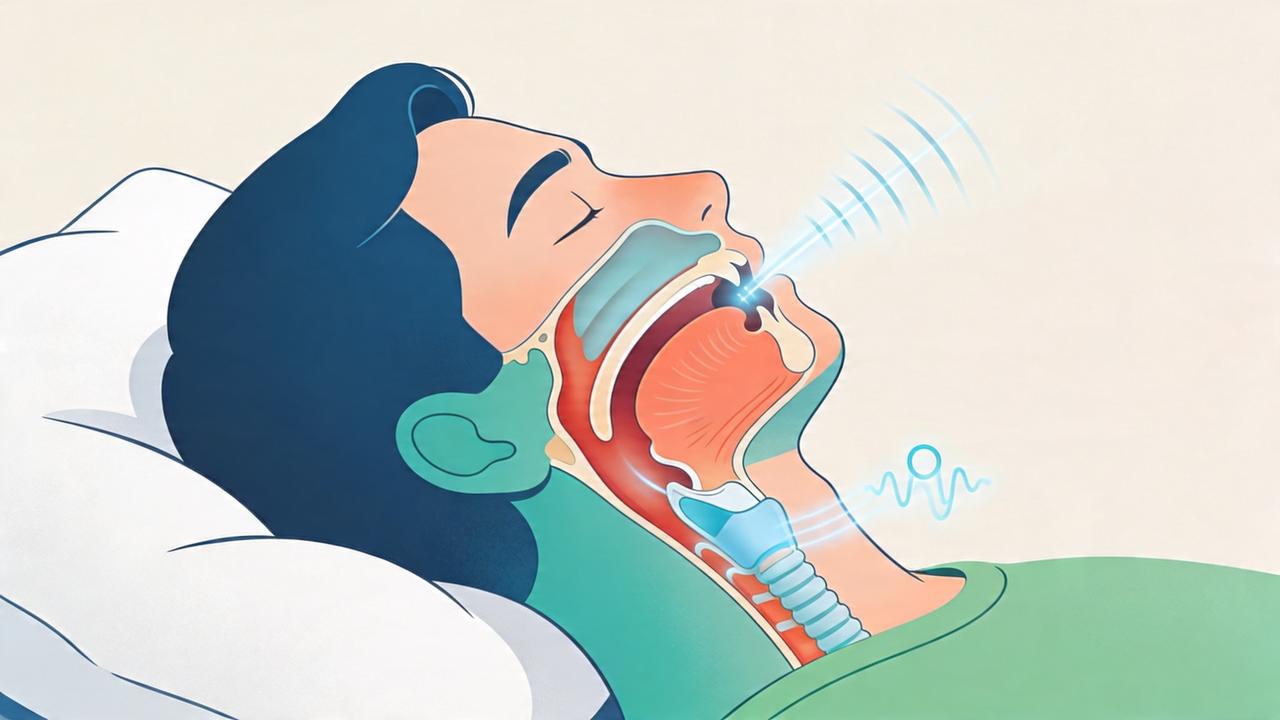 A obstrução das vias aéreas fragmenta o sono e reduz recuperação.