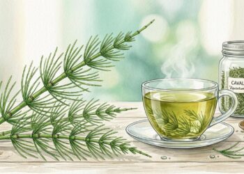 Quais são os benefícios para a saúde das folhas de cavalinha e por que ela é usada na medicina popular há séculos?