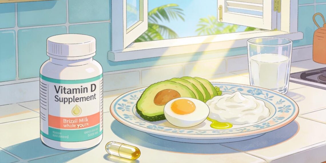 Qual o melhor horário para tomar vitamina D e como potencializar sua absorção junto com outros nutrientes