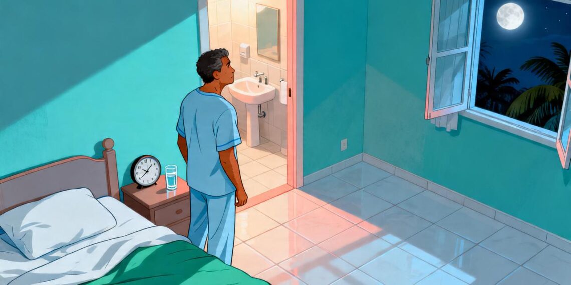 Quantas vezes é saudável ir ao banheiro urinar à noite para manter uma boa saúde?