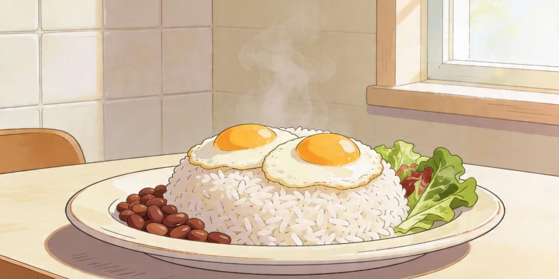 Segundo especialistas, o arroz com ovo oferece praticamente os mesmos benefícios proteicos que a carne vermelha