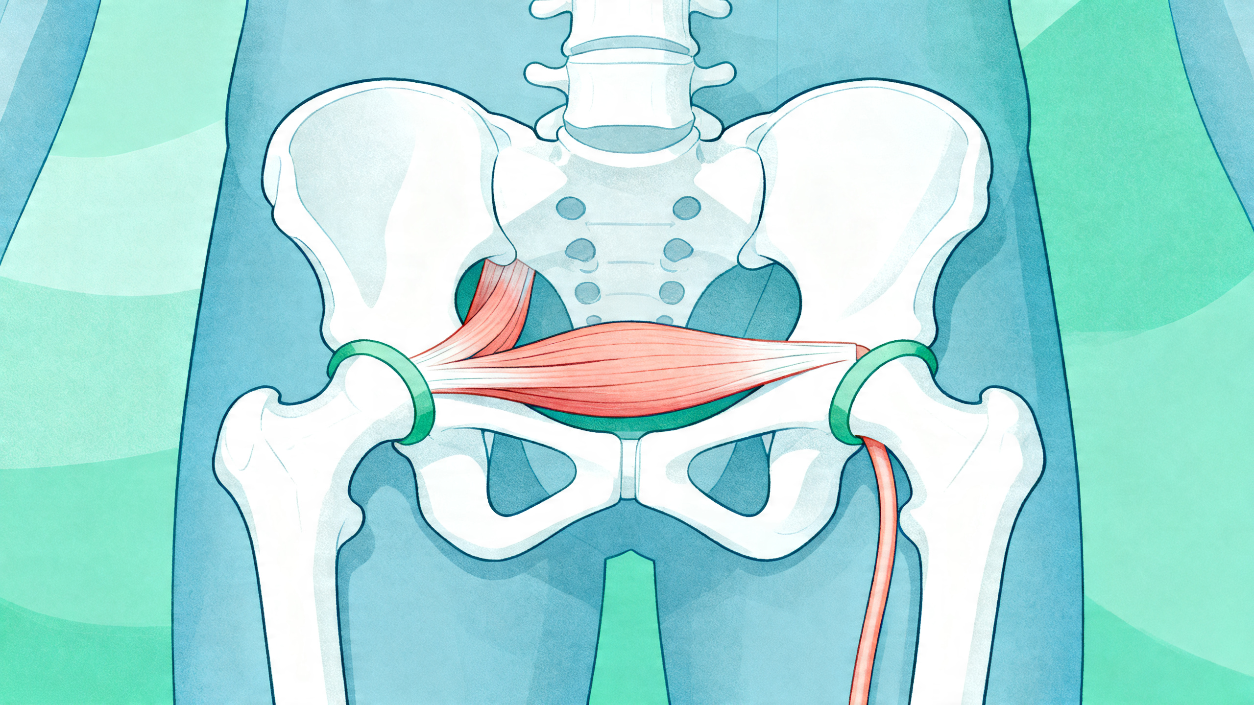 O piriforme irritado pode comprimir o nervo ciático na região glútea.