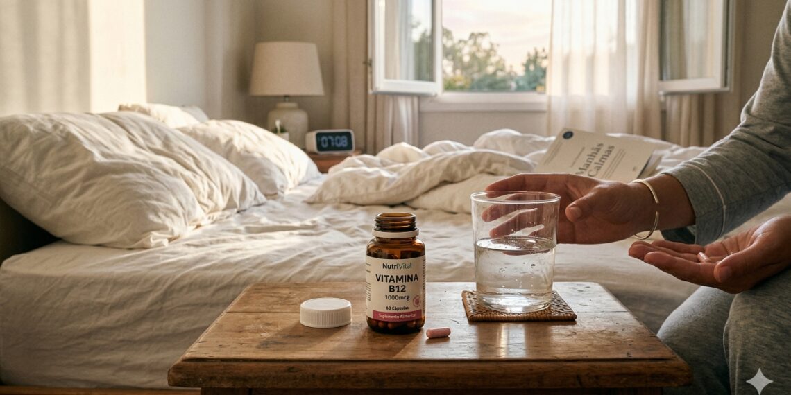 Tomar vitamina B12 pela manhã pode potencializar sua energia ao longo do dia e melhorar a absorção no organismo.