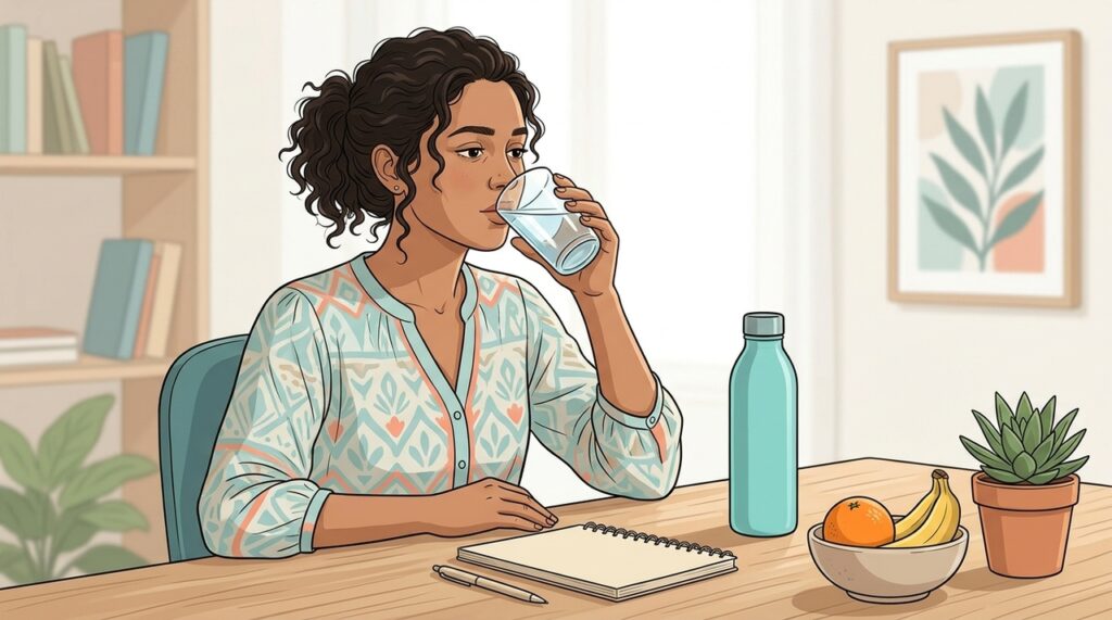 Qual o efeito do consumo diário de água na função dos rins e na disposição em adultos que bebem pouco líquido?