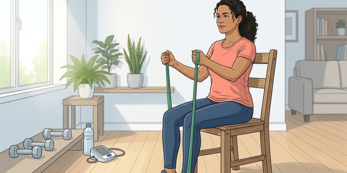 O exercício de força que pode reduzir a pressão mesmo sem virar treino pesado