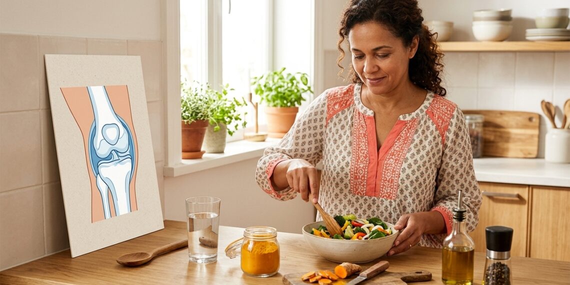 Qual o efeito do consumo diário de cúrcuma na inflamação do corpo e na dor articular em adultos com desconforto crônico?