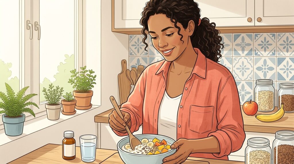 Qual o efeito do consumo diário de iogurte natural na saúde do intestino e na imunidade em pessoas que tomaram antibióticos?