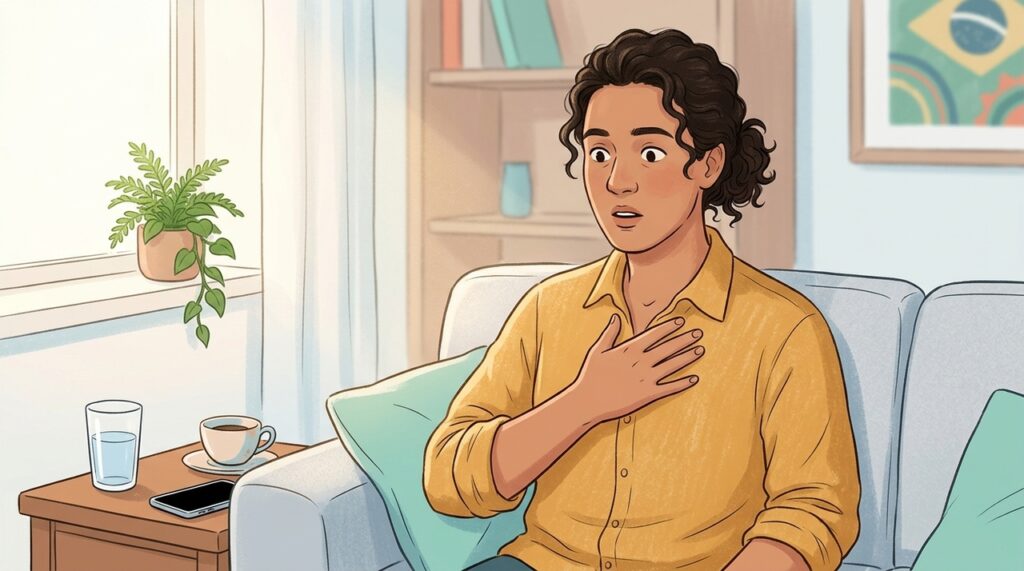 Você às vezes sente o coração acelerar sem motivo aparente?