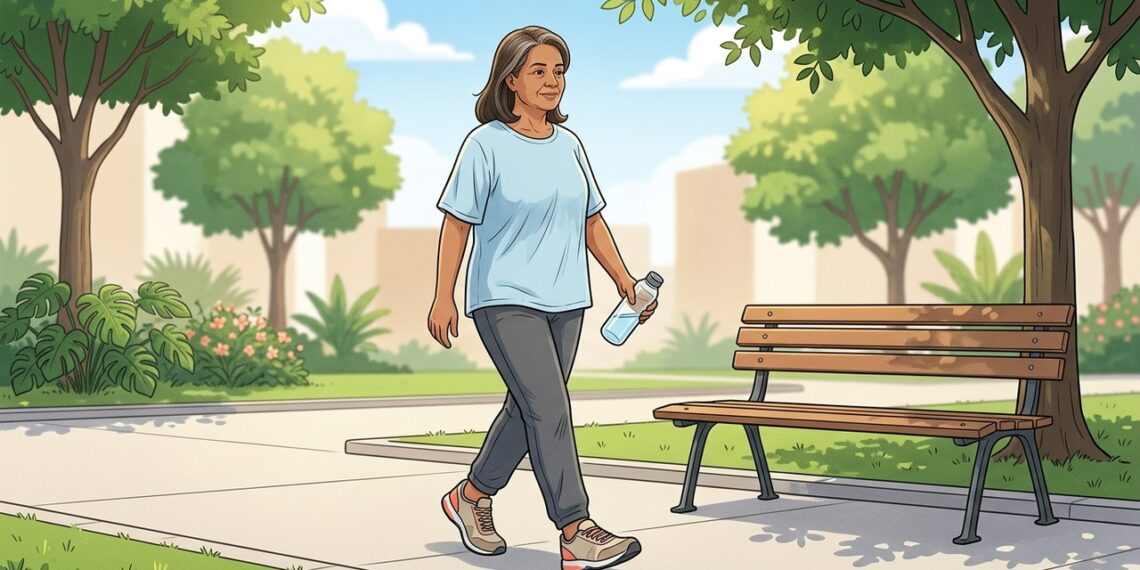 Pessoas com dor no joelho devem caminhar todos os dias?