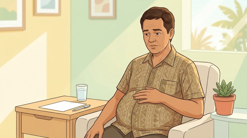 Inchaço abdominal é sinal de problemas no fígado?