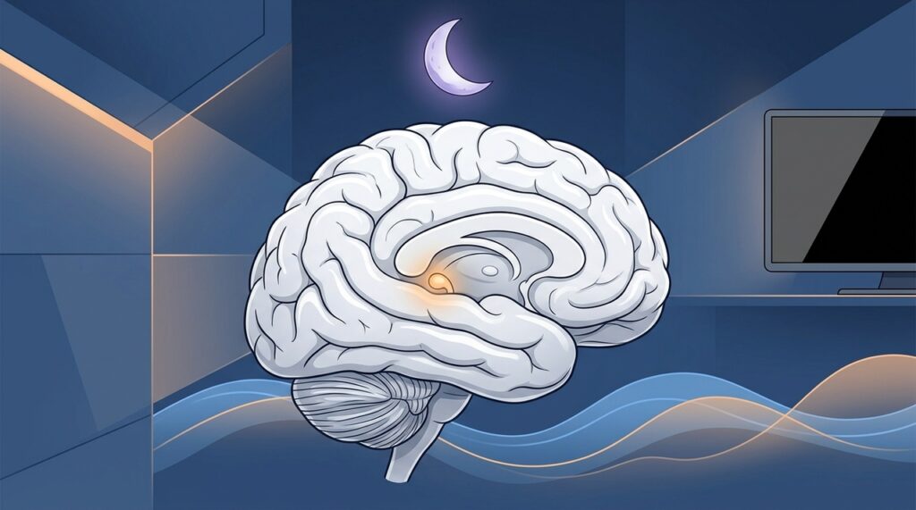 Apagar as telas uma hora antes de dormir e manter o quarto totalmente escuro faz diferença