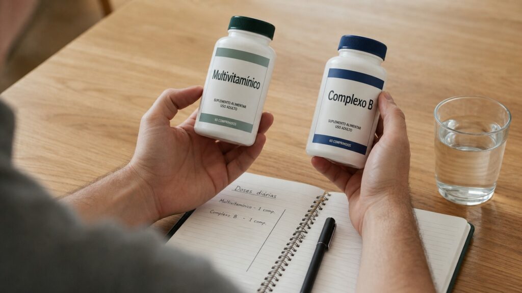 Somar as doses de vitamina B6 nos suplementos ajuda a identificar possíveis excessos no dia a dia.