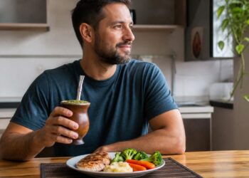 A erva-mate pode apoiar saciedade e metabolismo quando entra em uma rotina alimentar equilibrada.
