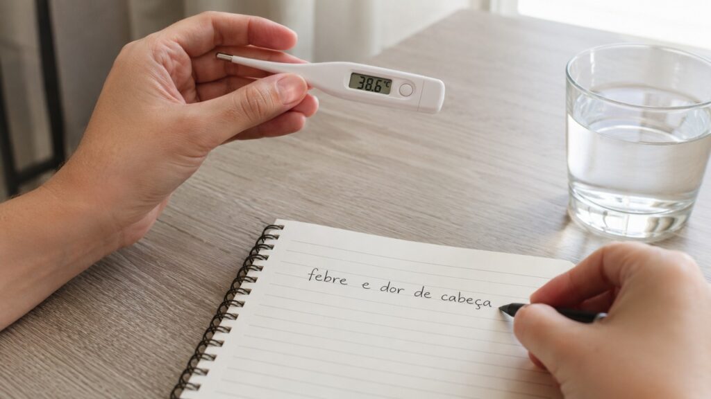 Febre súbita com dor de cabeça forte após picadas deve ser avaliada com atenção.