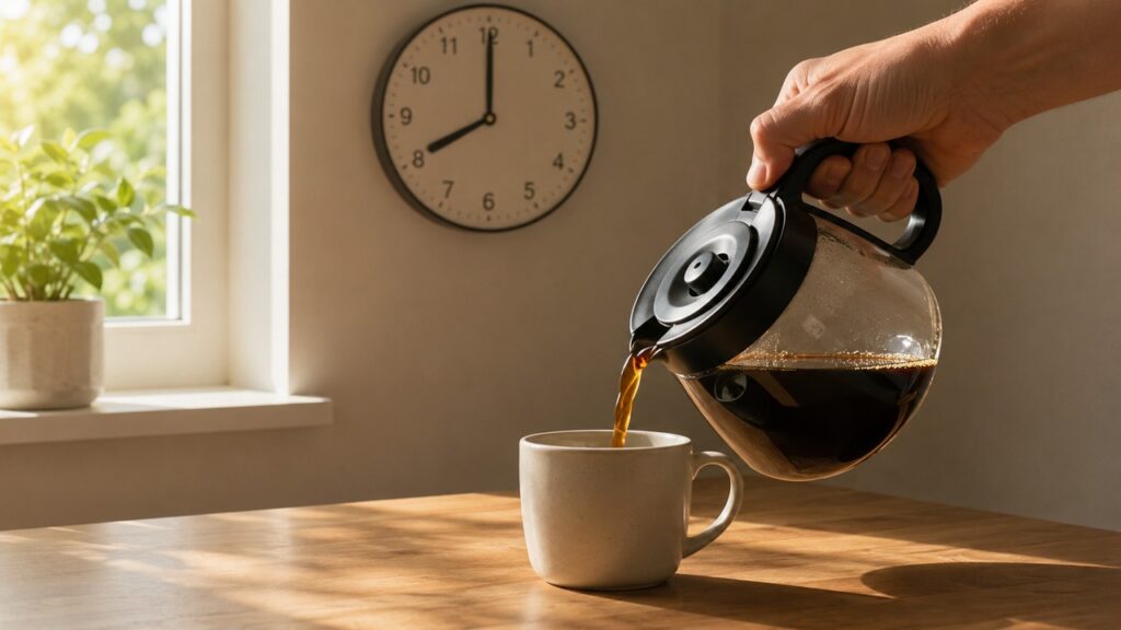 Evitar café mais tarde pode ajudar a preservar o sono e o ritmo biológico.