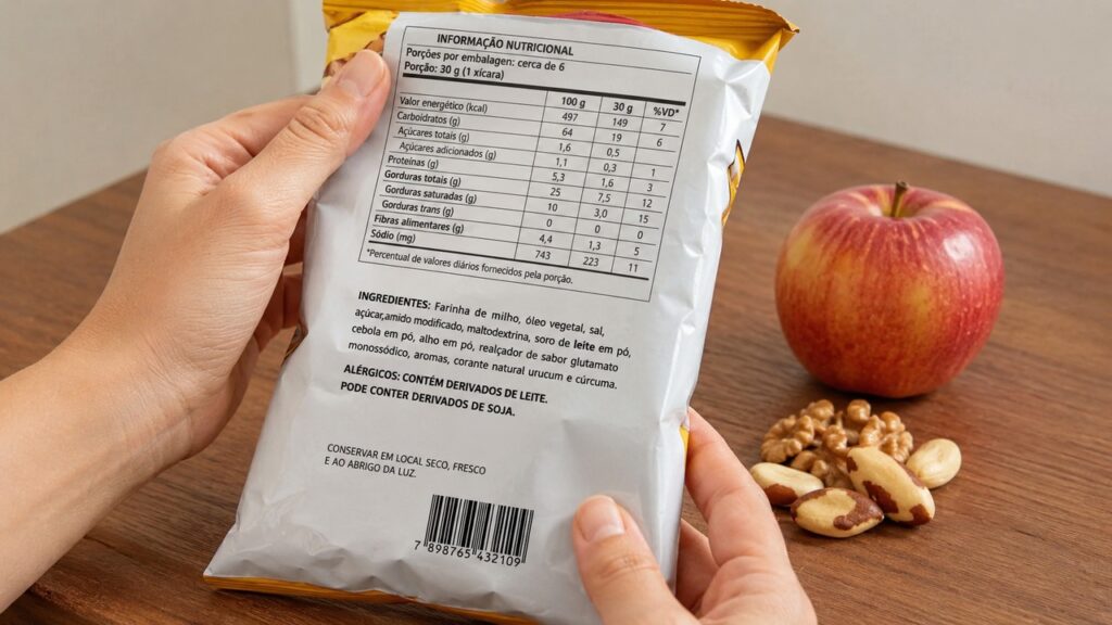Observar rótulos ajuda a trocar ultraprocessados por opções mais nutritivas na rotina.