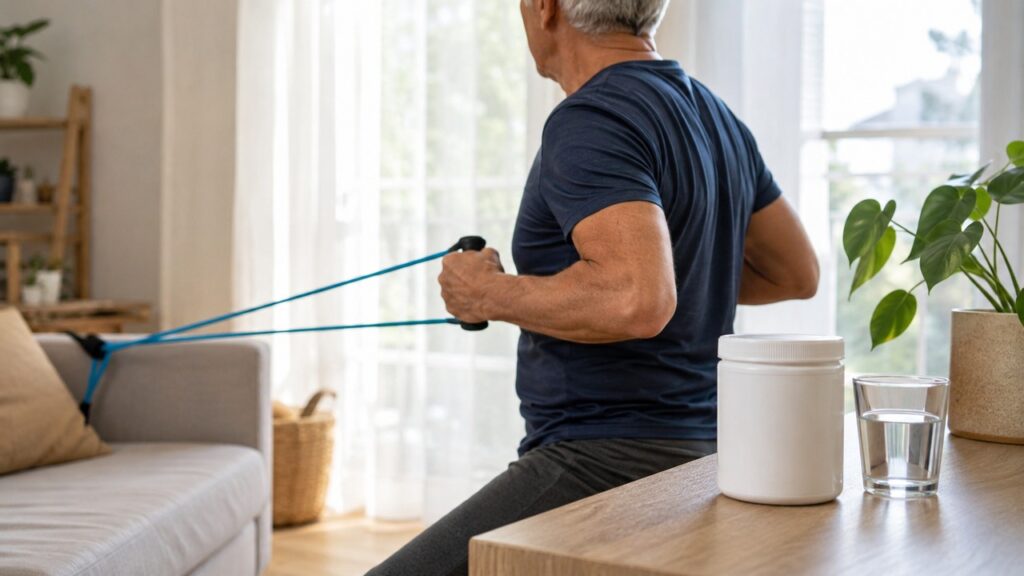 Treino de resistência e acompanhamento profissional ajudam a tornar o uso da creatina mais seguro.
