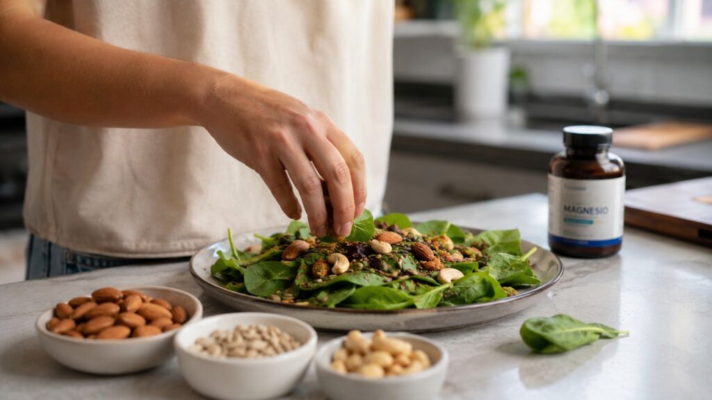 Alimentos ricos em magnésio e avaliação profissional ajudam a diferenciar deficiência de moda.