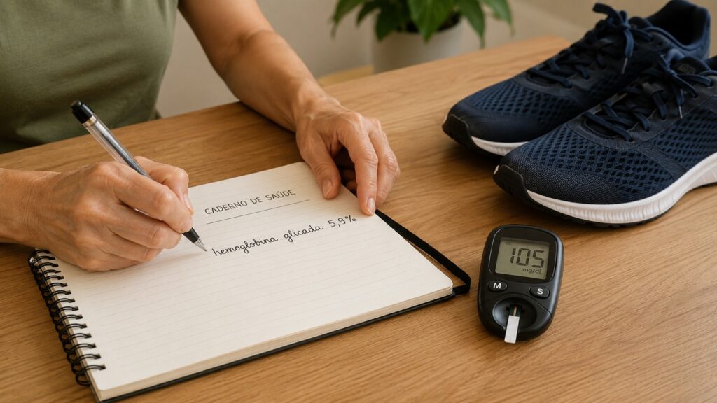 Acompanhar a glicose e mudar hábitos cedo ajuda a reduzir o risco de diabetes tipo 2.