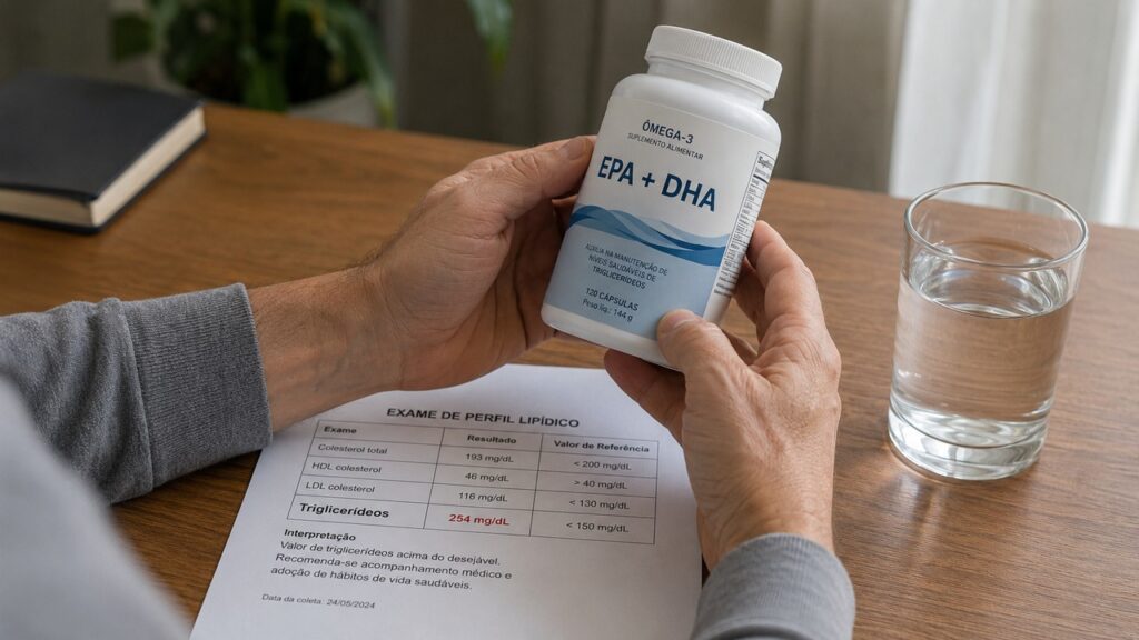 A dose real de EPA e DHA é essencial para avaliar o uso do ômega-3 nos triglicerídeos.