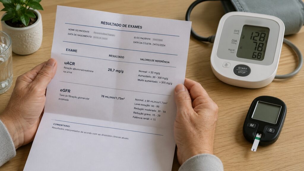 Avaliar uACR e eGFR ajuda a acompanhar a saúde dos rins em quem tem diabetes.