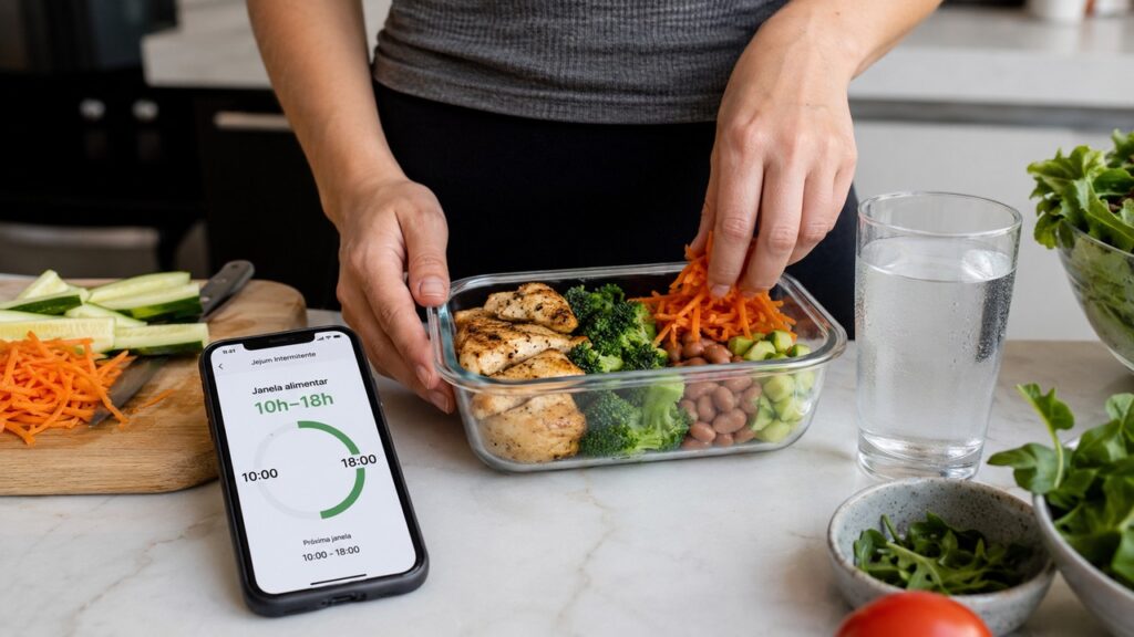A qualidade das refeições continua essencial mesmo quando o foco é limitar o horário de comer.