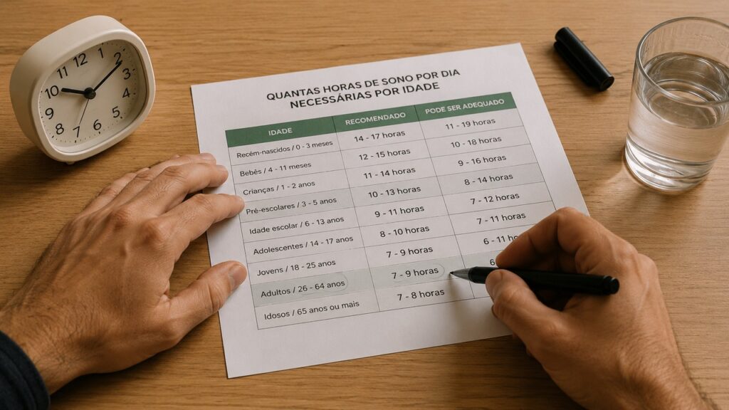 A quantidade ideal de sono muda com a idade e deve vir acompanhada de boa qualidade do descanso.