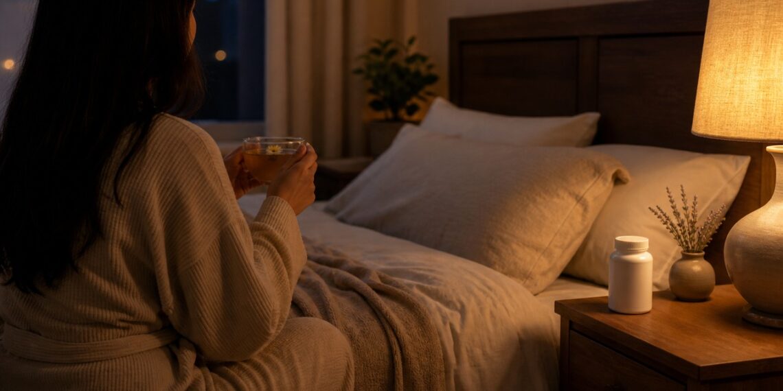 A apigenina é estudada como apoio ao relaxamento noturno, mas ainda exige cautela em forma concentrada.