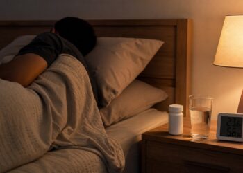 A glicina é estudada por ajudar o corpo a reduzir a temperatura central e favorecer o sono.