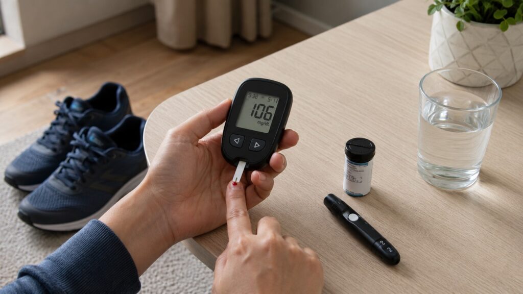 Acompanhar a glicose e manter uma rotina ativa ajuda a identificar e prevenir alterações metabólicas.