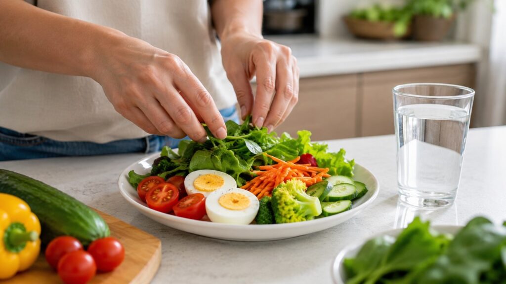 Folato, vitamina B6 e B12 participam do controle da homocisteína dentro de uma alimentação equilibrada.