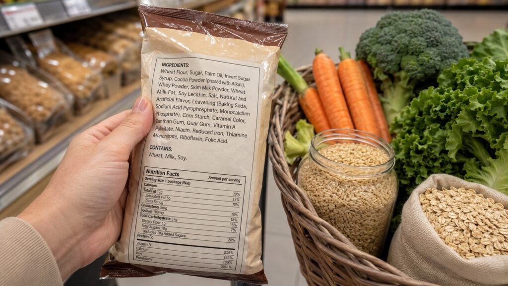 Ler ingredientes facilita reconhecer produtos que podem pesar mais na saúde metabólica ao longo do tempo.