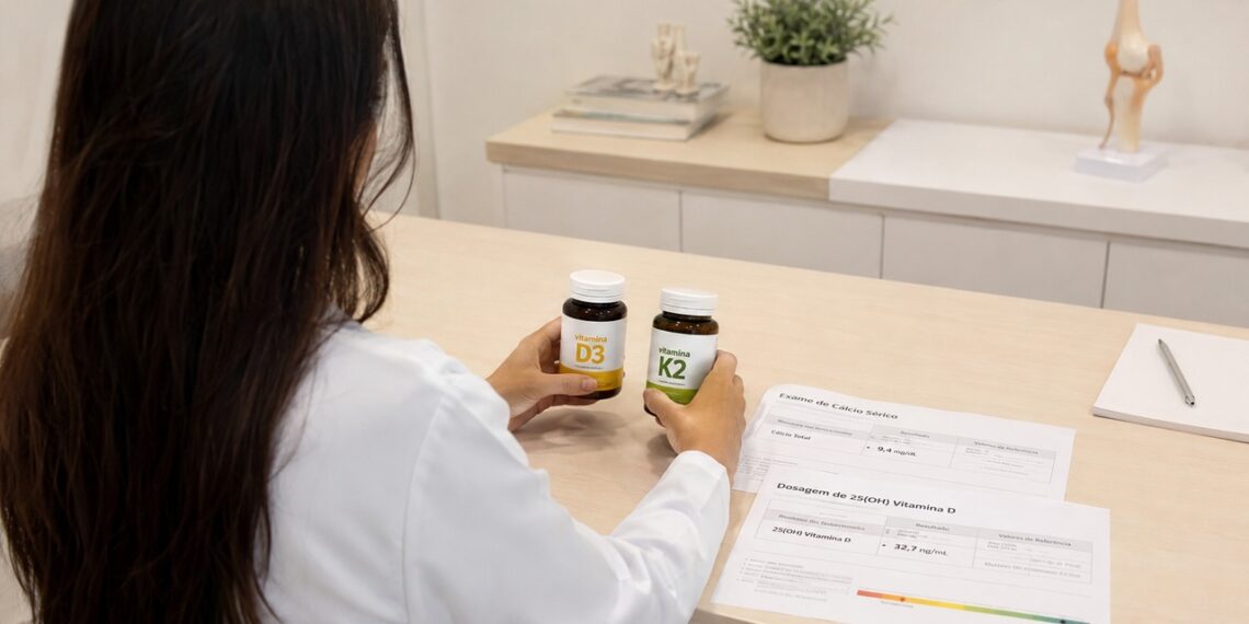 Suplementar vitamina D3 com segurança exige avaliar cálcio, vitamina K2 e contexto individual.