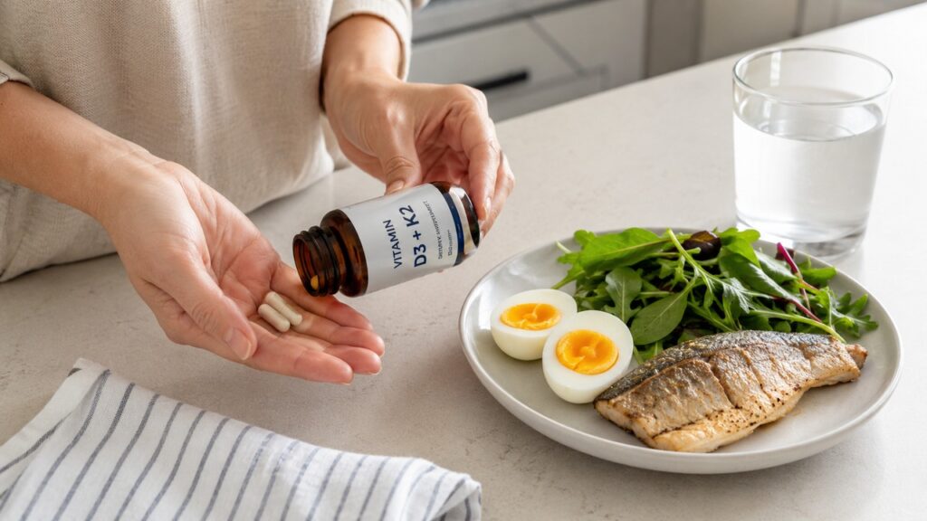 O equilíbrio entre nutrientes ajuda a regular melhor o destino do cálcio no organismo.