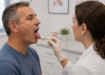 Alterações persistentes na língua podem ser um sinal precoce de deficiência de vitamina B12.