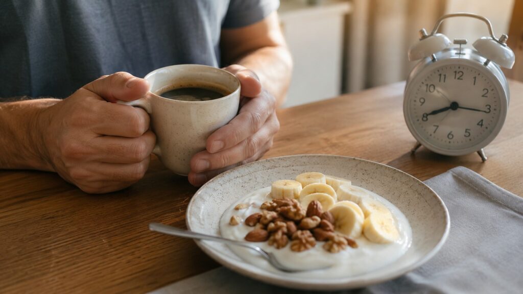 Ajustar o horário do café pode ajudar pessoas sensíveis à cafeína a ter mais equilíbrio pela manhã.