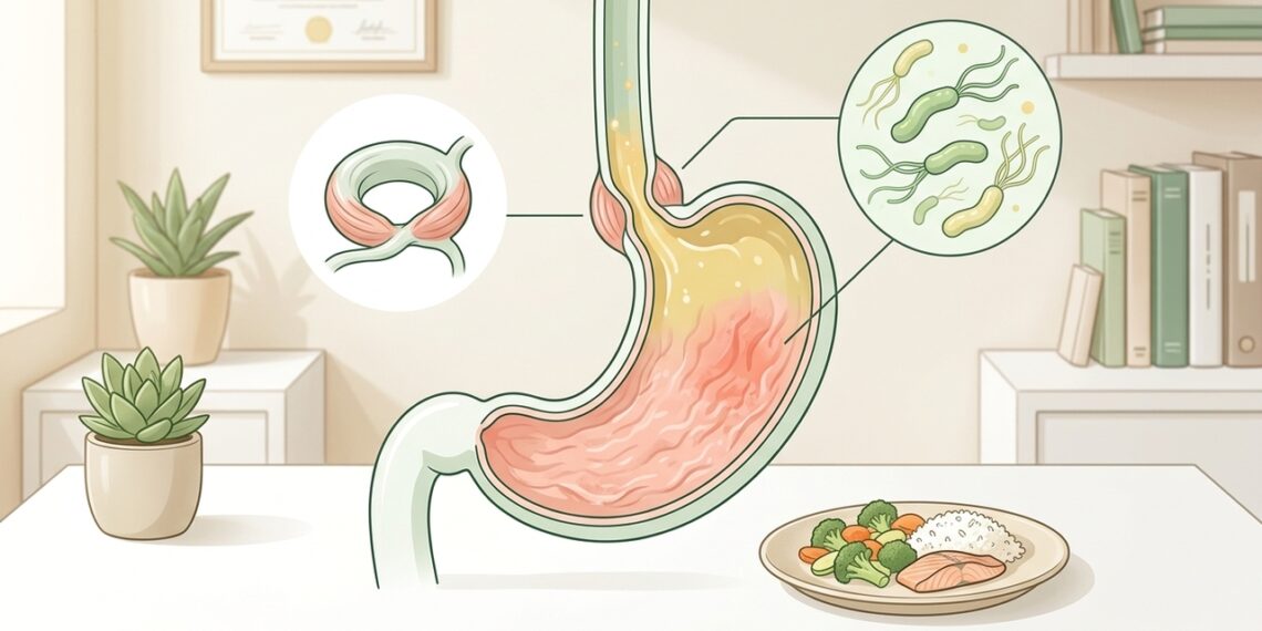 Identifique as diferenças entre gastrite e refluxo gastroesofágico