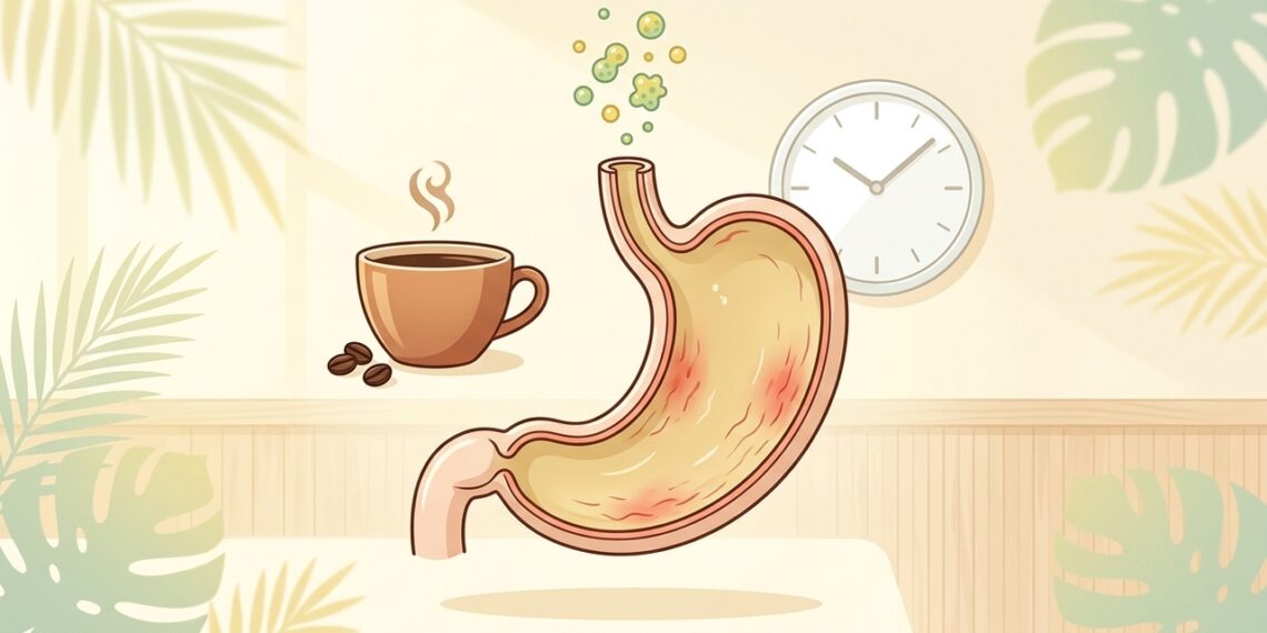 Pular refeições e abusar do café é a tempestade perfeita para desencadear gastrite a partir dos 25 anos